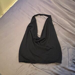 FREE PEOPLE Black Halter Top
